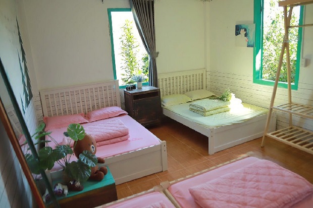 Phòng ngủ tại Pai Homestay Đà Lạt